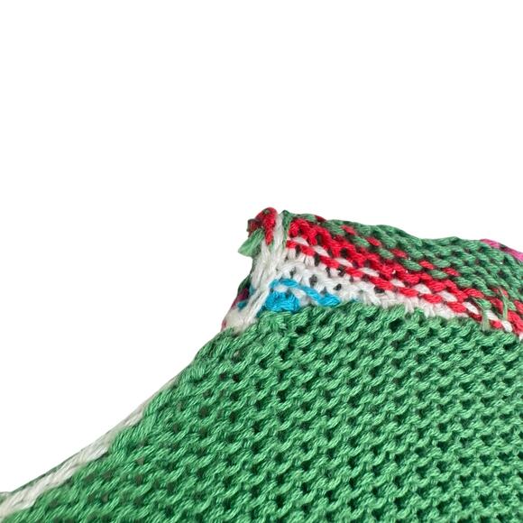 Zaket & Plover 100% Cotton Multicolor Striped Knit Sweater Colorful Small - Picture 7 of 14